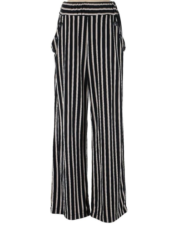 Robert Louis Pants - Robert Louis XL Wide Leg Palazzo Pants Nautical Stripe Resort Cruise Coastal